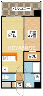 modern palazzo文教通りGrow【4階】の間取り