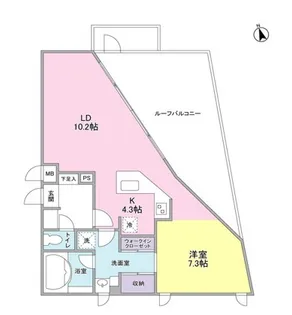 シルバラードNO.4【5階】の間取り