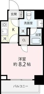 ヴィエルジュ錦糸町太平【7階】の間取り