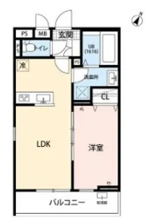 リコルテ志茂【1階】の間取り