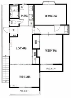 東京都練馬区東大泉7【一戸建】の間取り