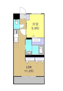 サンホープ長田【1階】の間取り