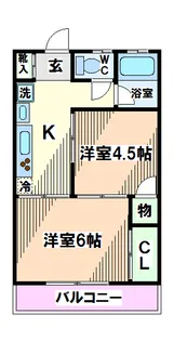 東京都国立市東1【マンション】の間取り