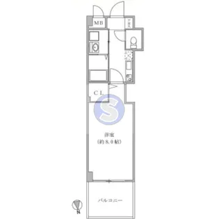 フォレスト梅田西【2階】の間取り