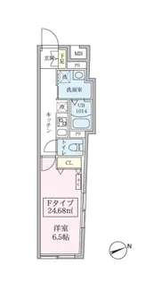 スカイコートリュクス品川大崎【3階】の間取り