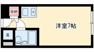 ステュディオ新御堂【4階】の間取り