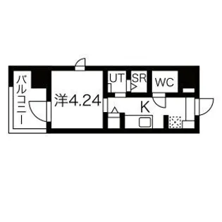 パグーロ西新南【3階】の間取り