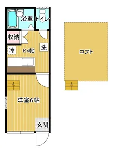 シャレー入船【2階】の間取り