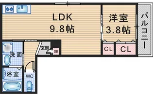ココングランジュール豊中立花町【3階】の間取り