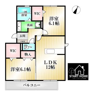 セジュール藍II【1階】の間取り