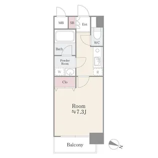東京都北区西が丘3【マンション】の間取り