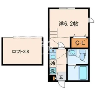 東京都大田区山王2【アパート】の間取り