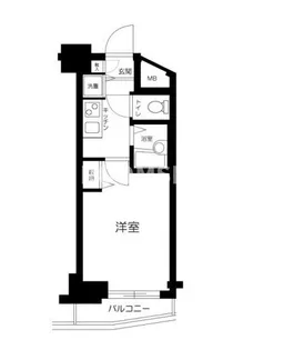 東京都新宿区北新宿1【マンション】の間取り