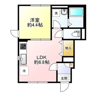 ヴィエント境南【1階】の間取り