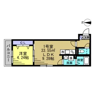 HFR蘇我 B棟【2階】の間取り