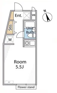 スカイハイツ目白【1階】の間取り