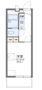 レオパレスグランパルク小柳【2階】の間取り