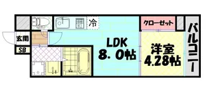 Mv.ms大阪岸里【7階】の間取り