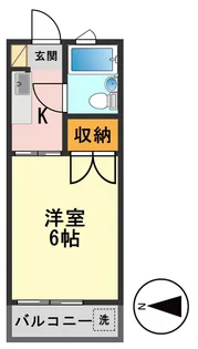 ガーデンハイツ【2階】の間取り