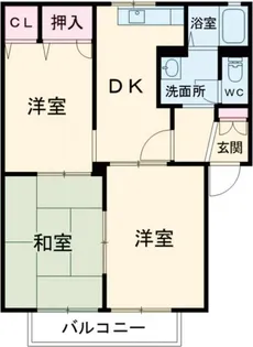 ル・プティ・ヴォン【2階】の間取り