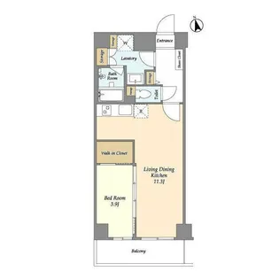 ジニア新宿中落合【1階】の間取り