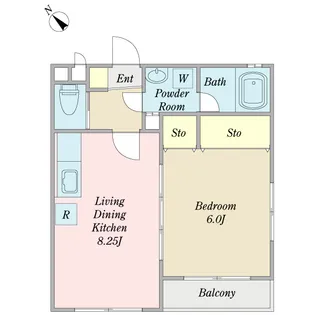 キャッスル B【1階】の間取り