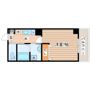 LUNA長町駅前【10階】の間取り