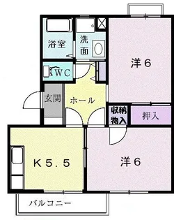 ファインハオスA【2階】の間取り