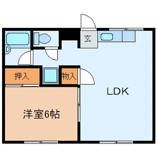 サンライフ21植上【2階】の間取り