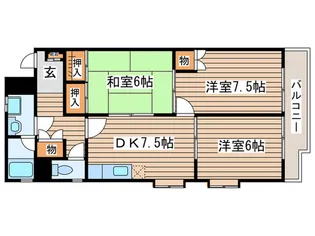パラシオン豊岡【3階】の間取り