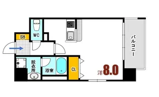 センチュリー大須【4階】の間取り