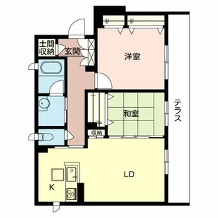 シャーメゾン リラフォート【1階】の間取り
