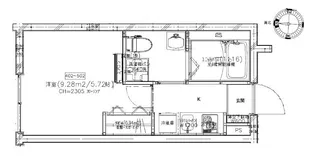 CREAL住吉【5階】の間取り