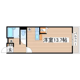 シーエスコート匠【2階】の間取り