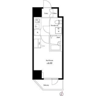 ハーモニーレジデンス池袋#003【8階】の間取り
