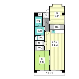 シャンポール幹I【4階】の間取り