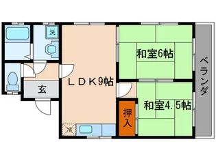 ブライトンハイツ【1階】の間取り