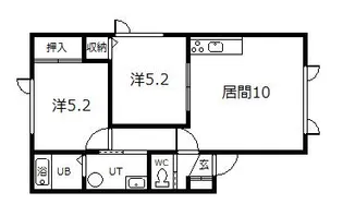 チョコハウスI【2階】の間取り