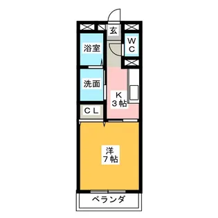 ブルーボンネット【3階】の間取り