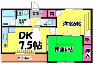 ラソレイユ【2階】の間取り
