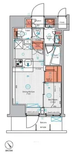 ヴォーガコルテ浅草アジールコート【2階】の間取り