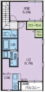 スカイヴィレッジ盛南II【3階】の間取り
