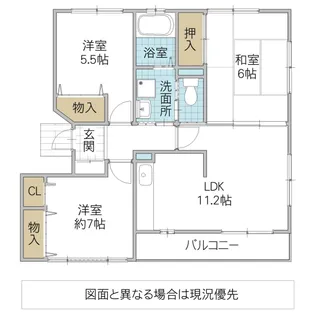 ウイングフィールド真鍋【3階】の間取り