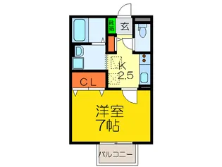 サンクレ-ル志紀の間取り