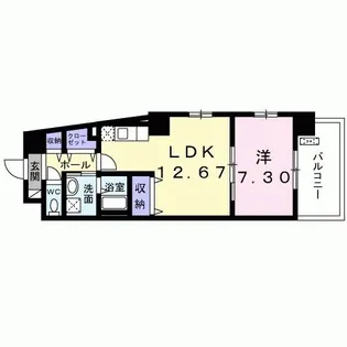 ブリリアン・レジデンス【4階】の間取り