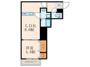 仮)クレシア戸畑駅前【3階】の間取り