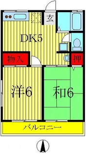 シティハイムヤマネ【2階】の間取り