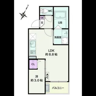 Jack yoshinoII【3階】の間取り