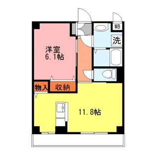 ビラビアンカ【6階】の間取り