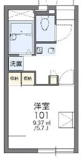 レオパレスルミエール【2階】の間取り